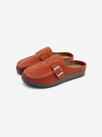 Load image into Gallery viewer, Jada Slip-On Mules | Faux Suede Clogs with Buckle Detail