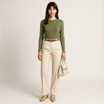 Load image into Gallery viewer, High-Waist Palazzo Trousers | Pleated Front