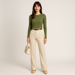 Load image into Gallery viewer, High-Waist Palazzo Trousers | Pleated Front