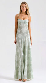Load image into Gallery viewer, Nocten Naya Lace Maxi Dress | Sheer Overlay | Spaghetti Straps