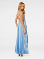 Load image into Gallery viewer, Solenne Soraya Pleated Maxi Dress | Halterneck Bustier | Flowing Skirt