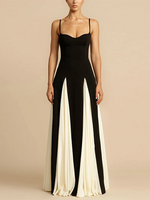 Load image into Gallery viewer, Halo Angélique Maxi Dress | Two-Tone Fit and Flare, Spaghetti Straps