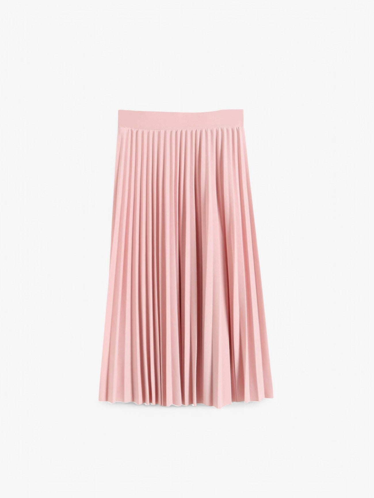 Pleated Midi Skirt | High Waist | Flowing A-line Silhouette