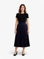 Load image into Gallery viewer, Pleated Midi Skirt | High Waist | Flowing A-line Silhouette