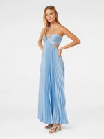 Load image into Gallery viewer, Solenne Soraya Pleated Maxi Dress | Halterneck Bustier | Flowing Skirt