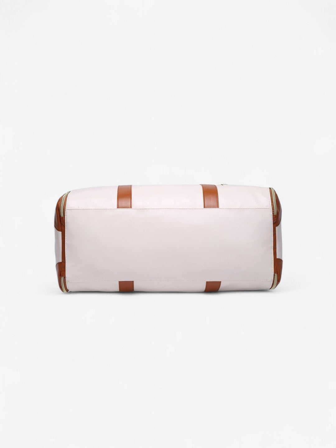 Haven Weekender Duffel Bag | Cream and Tan Travel Holdall