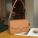 Load image into Gallery viewer, Forma Leather Shoulder Bag | Small Square Underarm, Cowhide, Zip Closure