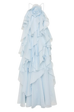 Load image into Gallery viewer, Halo Livora Ruffled Maxi Dress | Halterneck | Layered Chiffon