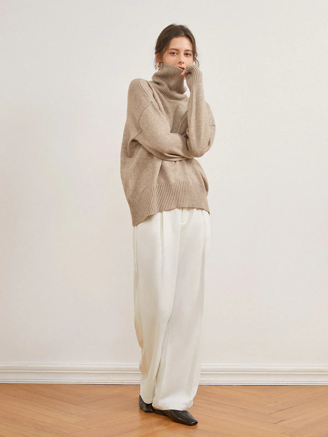 Core Line Knitted Turtleneck Sweater | Winter