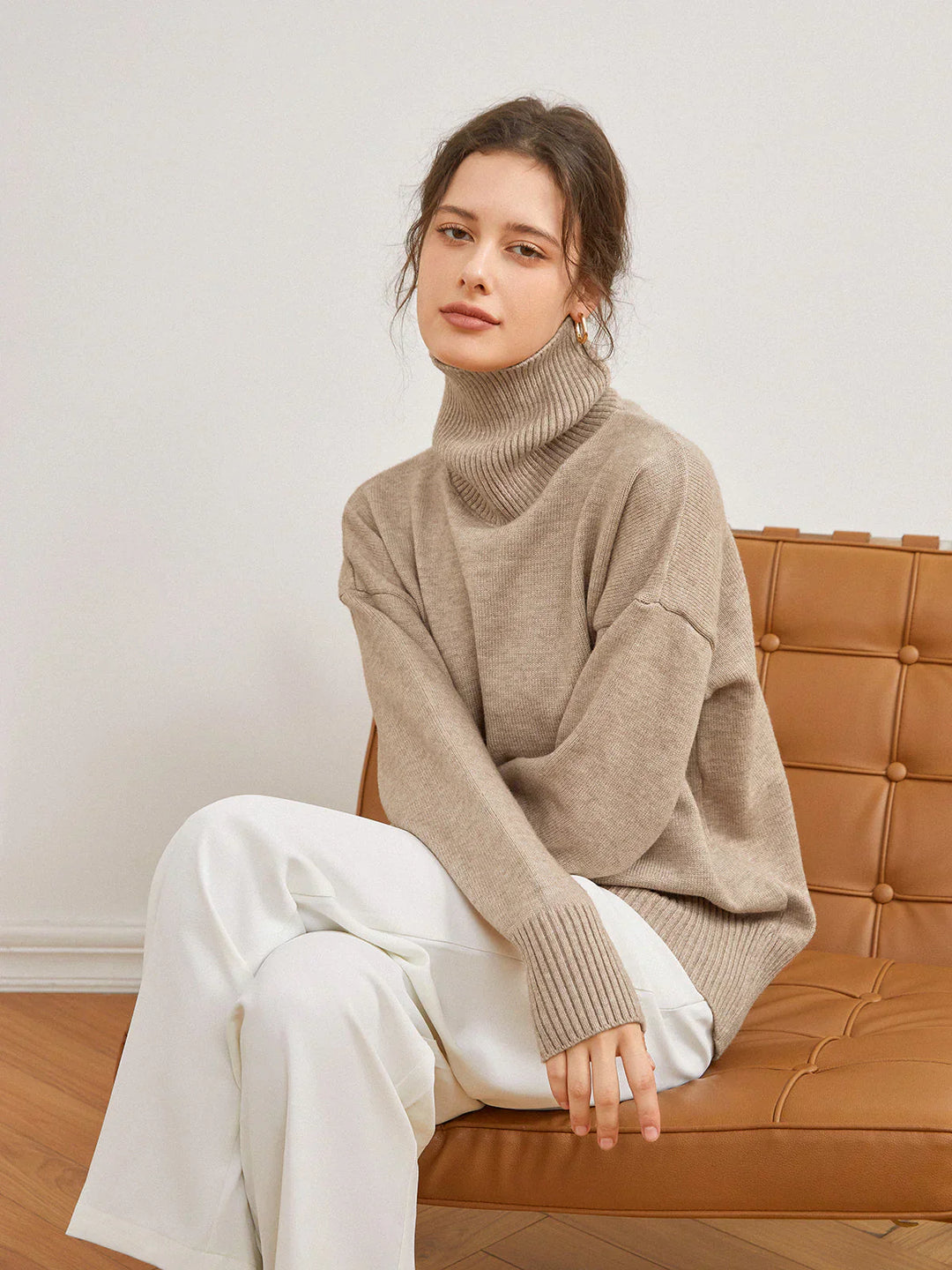 Core Line Knitted Turtleneck Sweater | Winter