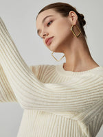 Load image into Gallery viewer, Core Line Ribbed Knit Sweater Dress | Long Sleeve | Slim Fit Mini
