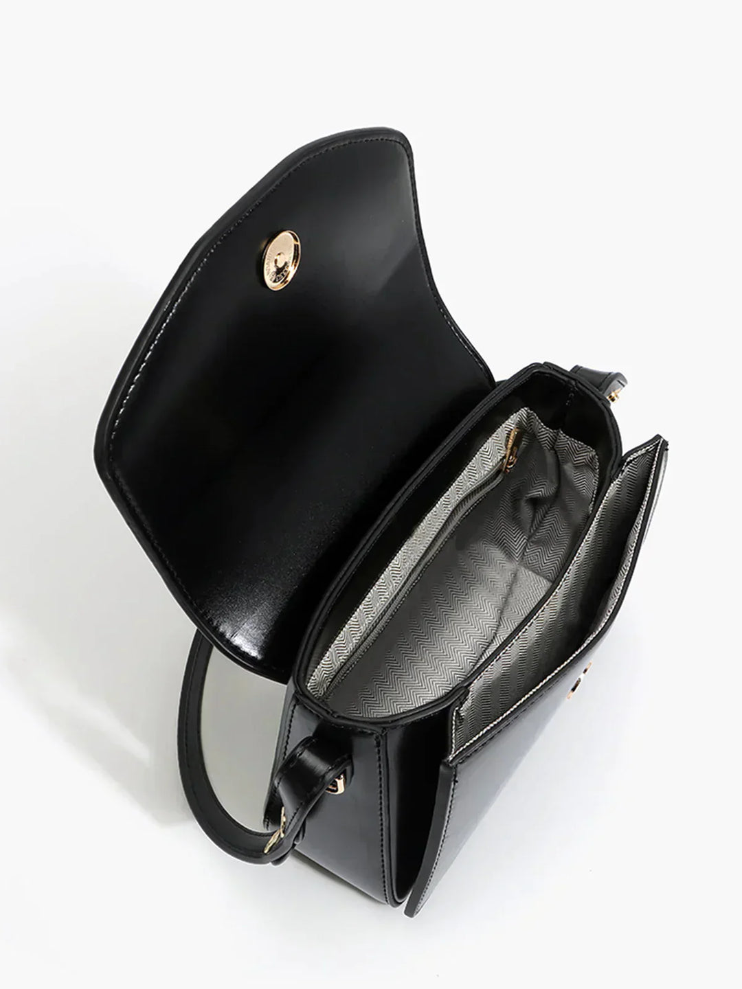 Structured Shoulder Bag | Trapeze Silhouette