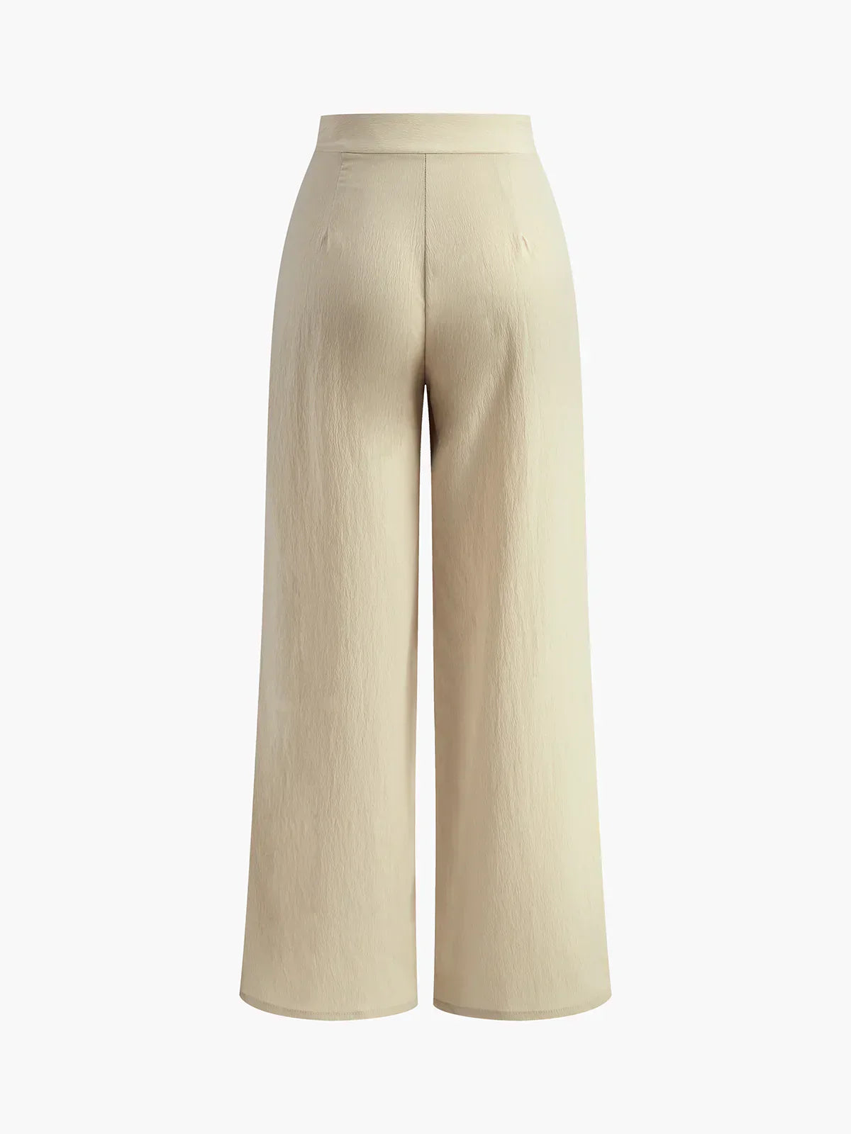Pleated Wide Leg Trousers | High Waist Minimalist Design
