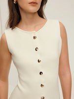 Load image into Gallery viewer, Forma Knit Vest | Button Front | Split Hem