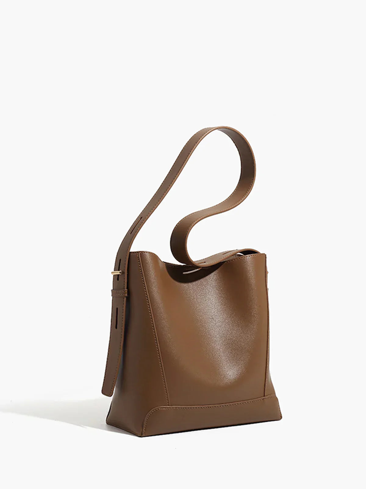 Core Line Bucket Shoulder Bag | Soft Buckle Closure