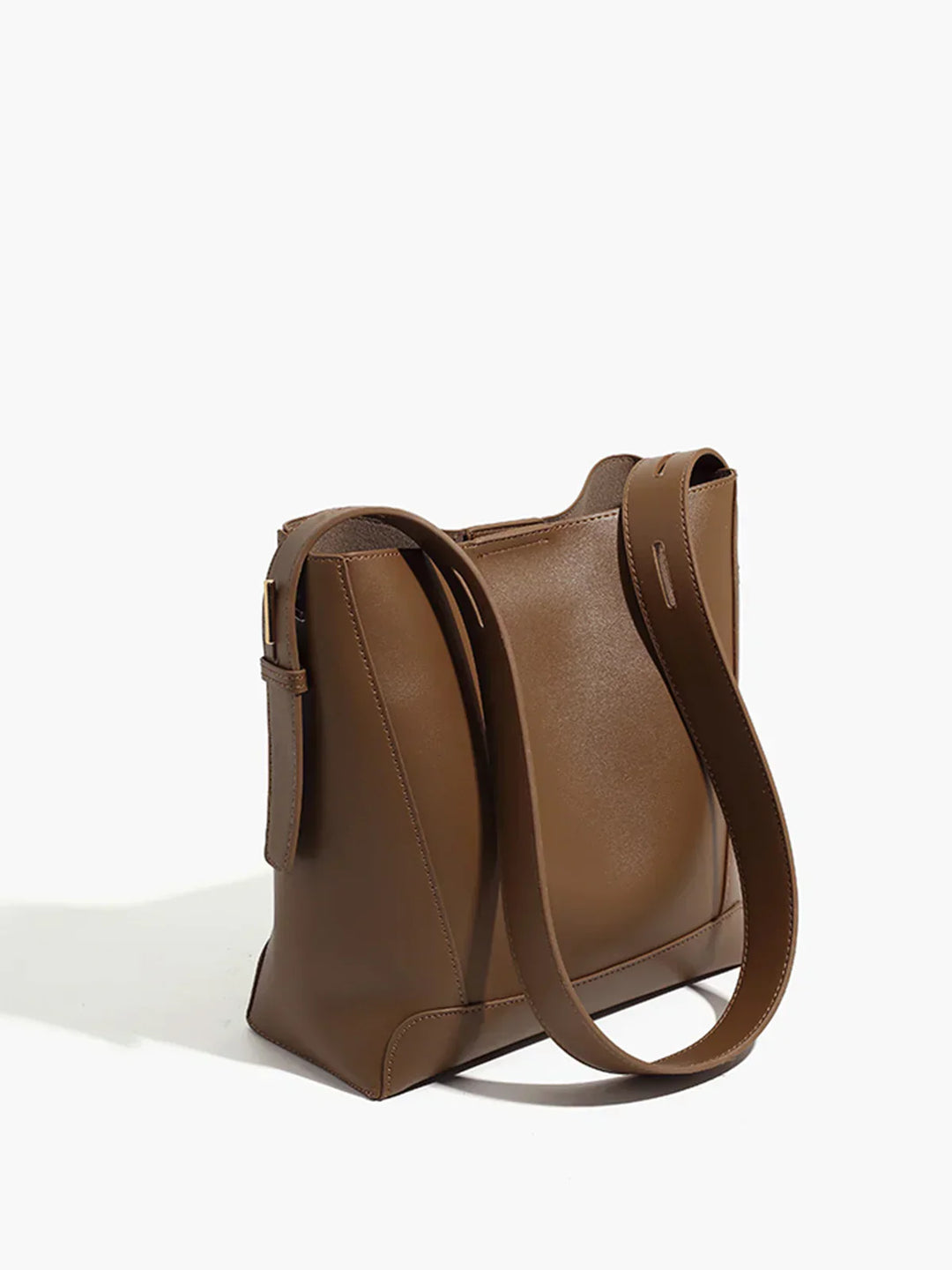 Core Line Bucket Shoulder Bag | Soft Buckle Closure