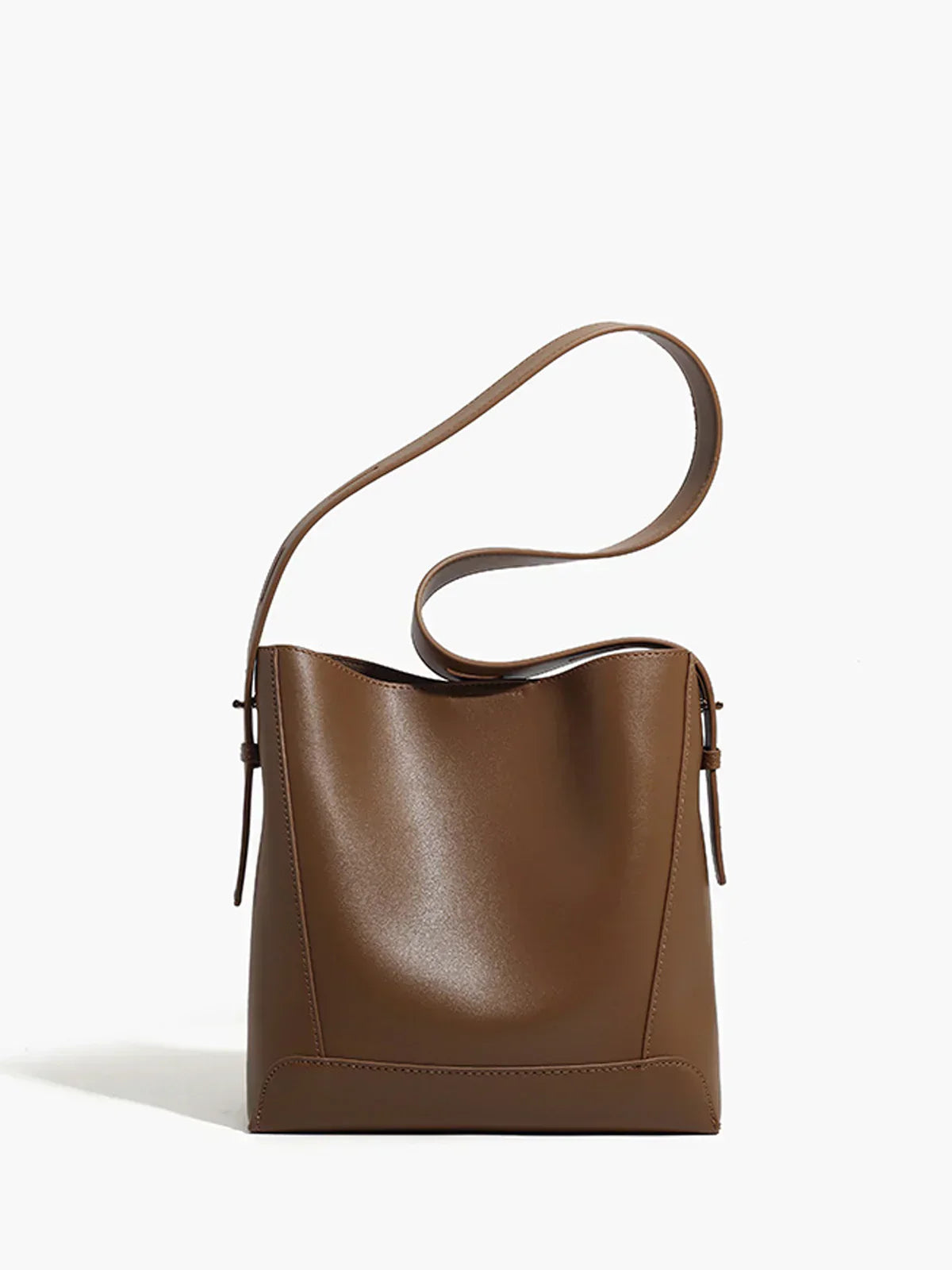 Core Line Bucket Shoulder Bag | Soft Buckle Closure