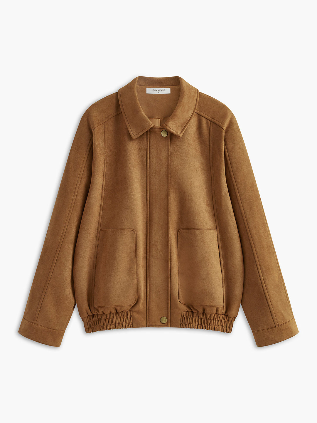 Forma Suede Bomber Jacket | Lambskin Finish | Refined Casual