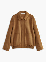 Load image into Gallery viewer, Forma Suede Bomber Jacket | Lambskin Finish | Refined Casual