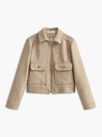 Load image into Gallery viewer, Wool Blend Short Jacket | Structured Fit | Zip Front