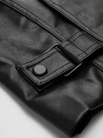 Load image into Gallery viewer, Forma Cropped Leather Jacket | Oversized Lapel | Structured Silhouette