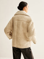 Load image into Gallery viewer, Core Line Faux Shearling Jacket | Oversized Fit | Winter Warmth