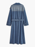 Load image into Gallery viewer, Core Line Denim Trench Coat | Double-Breasted | Belted Long Fit