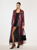 Load image into Gallery viewer, Nocten Long Vinyl Coat | Single-Breasted | Gloss Finish