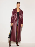 Load image into Gallery viewer, Nocten Long Vinyl Coat | Single-Breasted | Gloss Finish