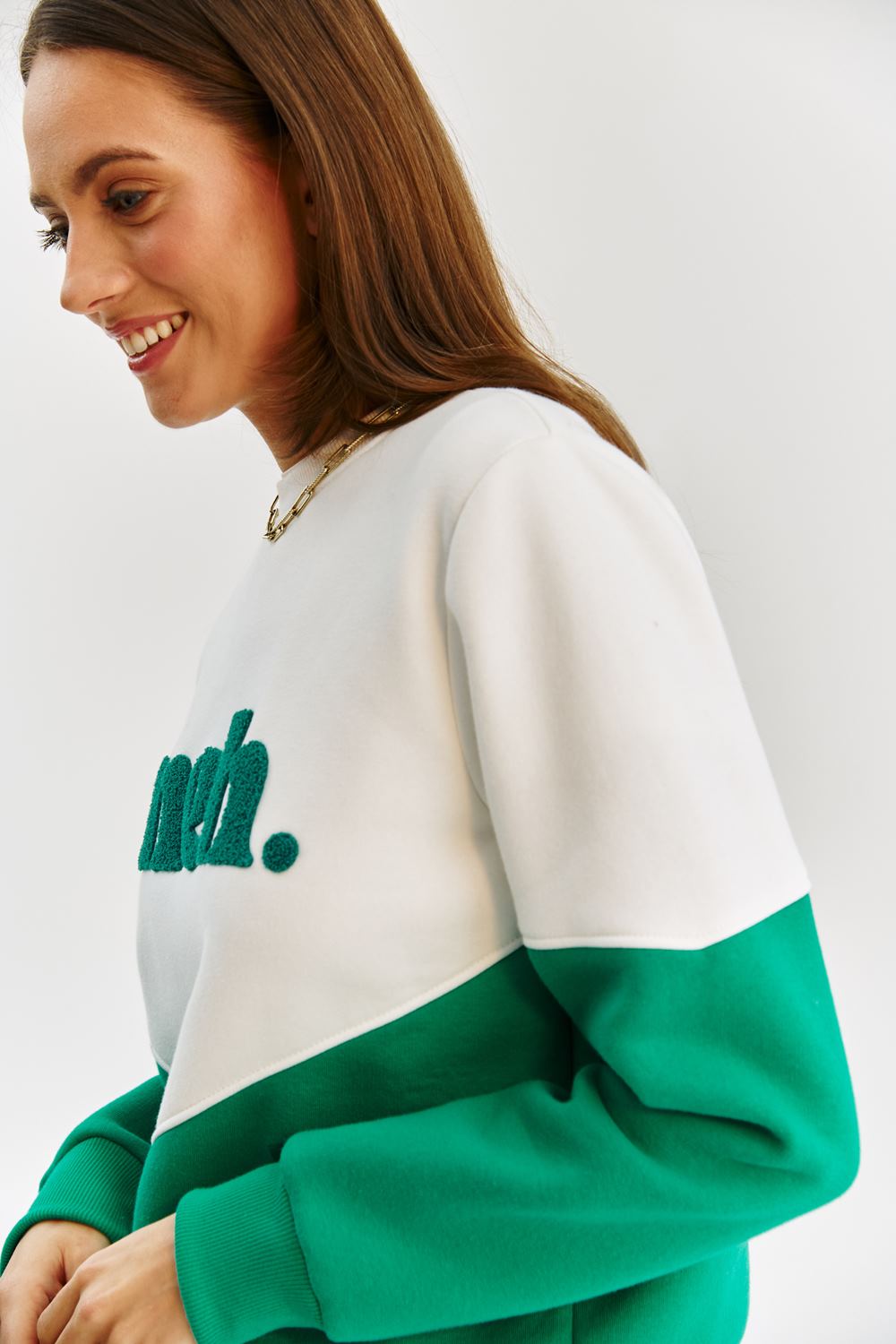 Core Line Graphic Sweatshirt | Contrast Panel | Relaxed Fit