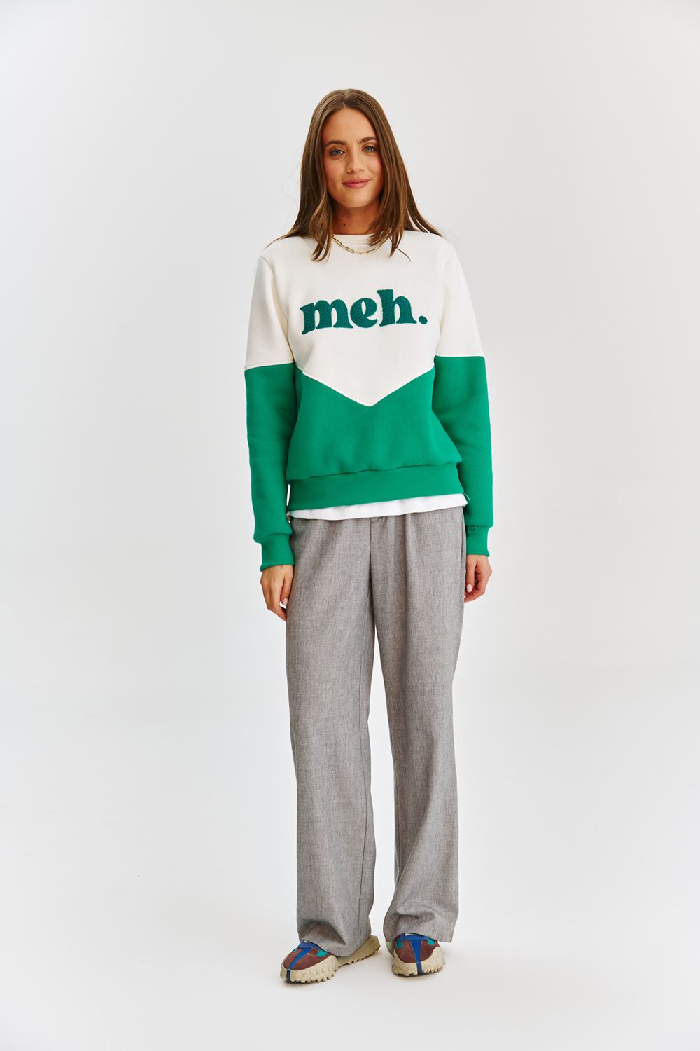 Core Line Graphic Sweatshirt | Contrast Panel | Relaxed Fit