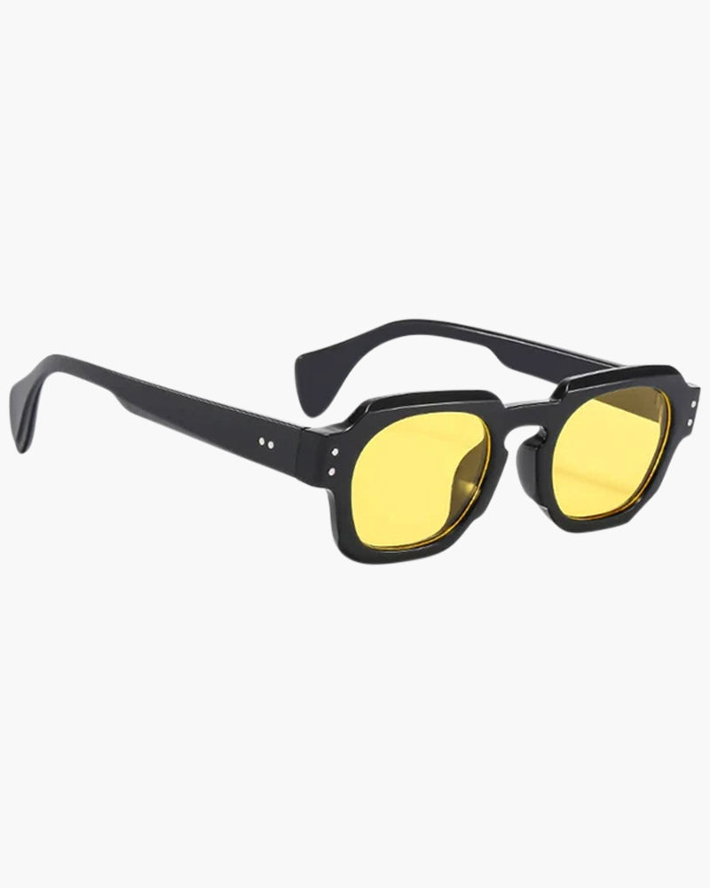 Rectangular Alloy Sunglasses –  Lightweight Retro Design