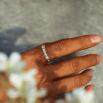 Load image into Gallery viewer, Enamel Daisy Band Ring | Adjustable Open Design | Hand Enamelled