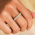 Load image into Gallery viewer, Enamel Daisy Band Ring | Adjustable Open Design | Hand Enamelled
