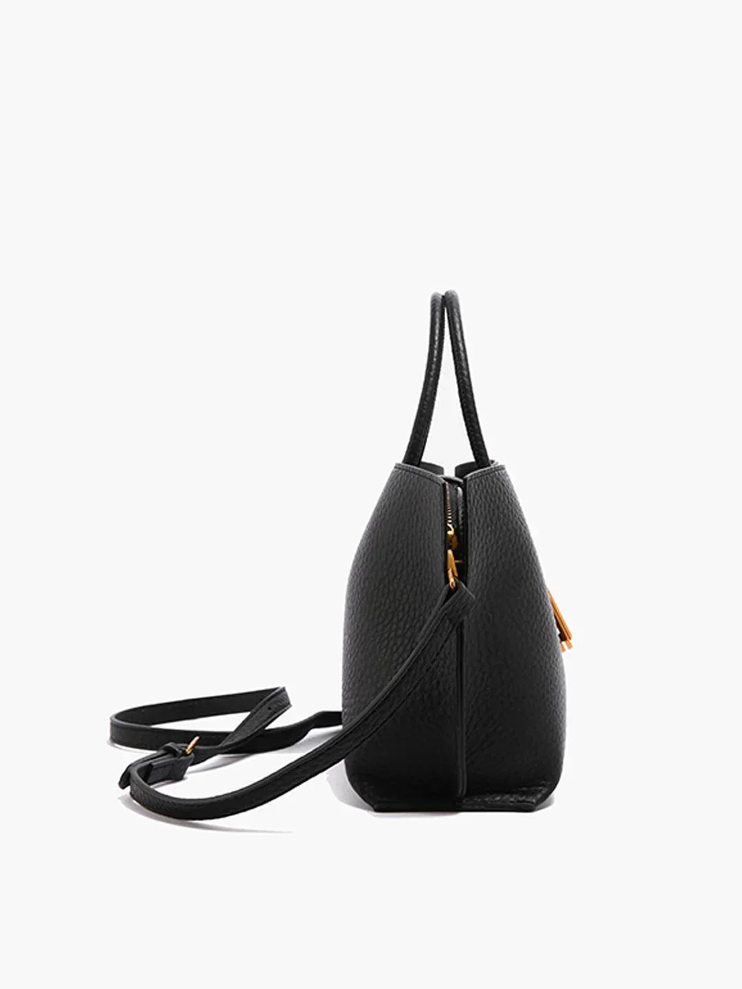Core Line Textured Shoulder Bag | Top Handle Design