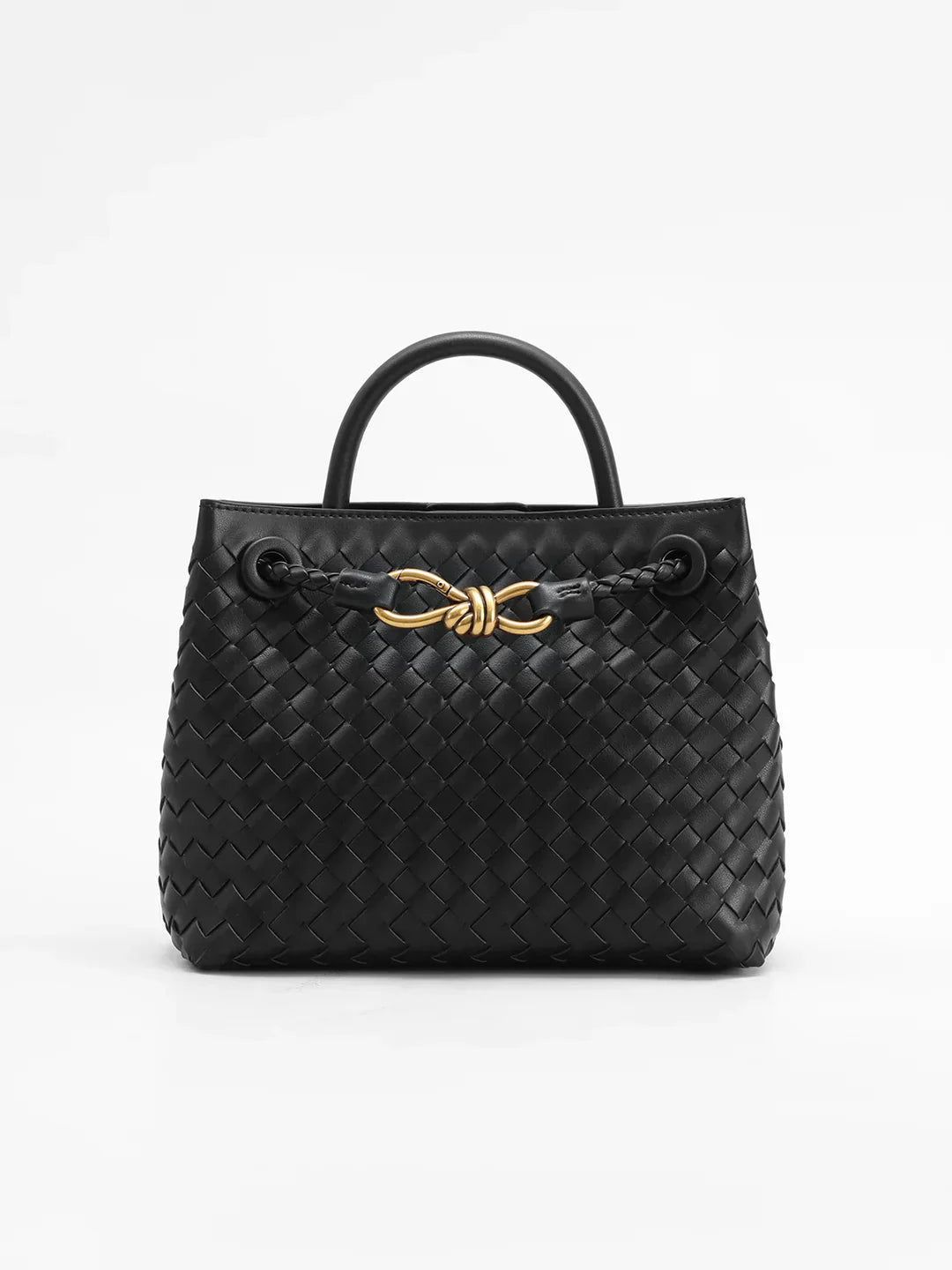 Forma Metal Handle Tote Bag | Structured Silhouette