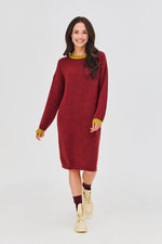 Load image into Gallery viewer, Knit Sweater Dress | Relaxed Fit | Soft Mid-Length Design