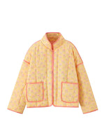 Load image into Gallery viewer, Quilted Floral Jacket | Stand Collar | Relaxed Fit