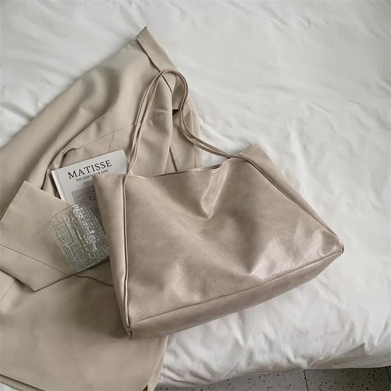 Haven Large Shoulder Tote Bag | Soft PU Leather