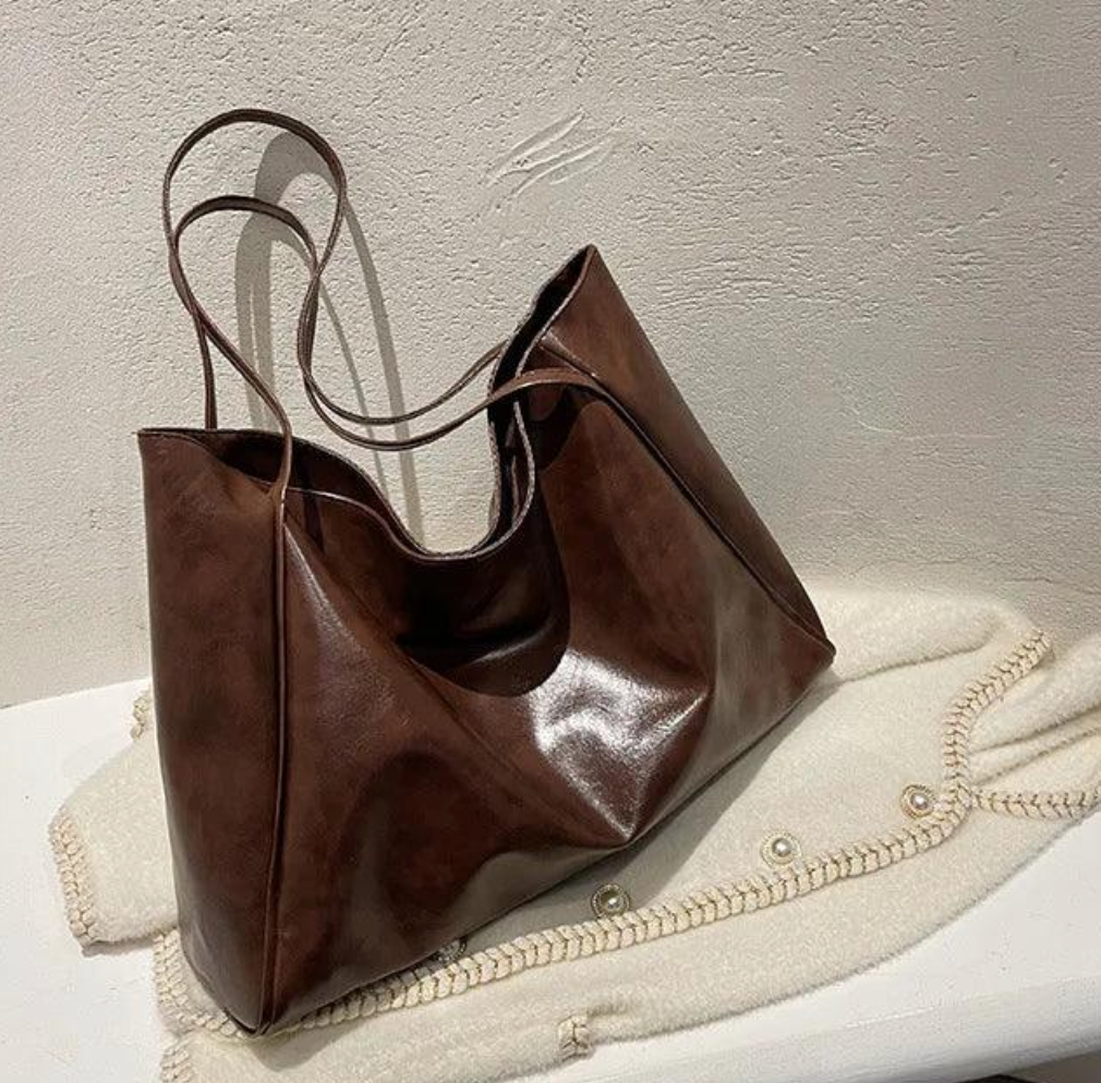 Haven Large Shoulder Tote Bag | Soft PU Leather