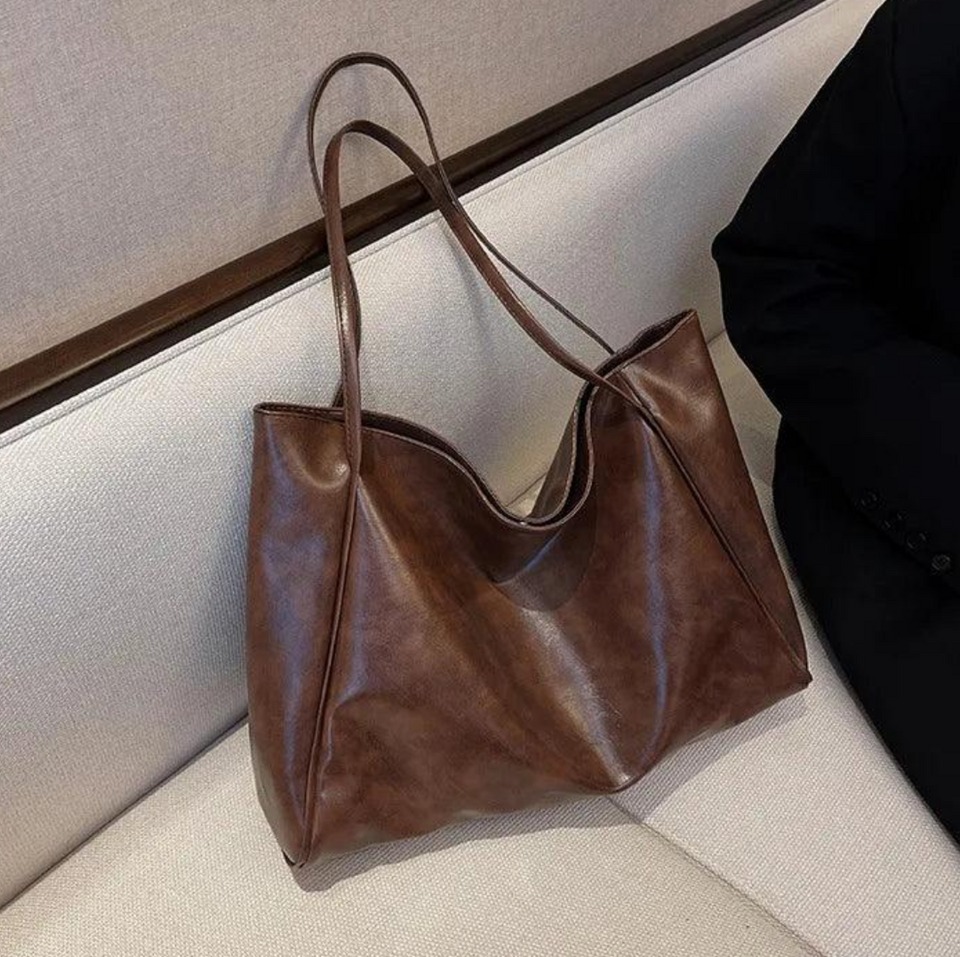 Haven Large Shoulder Tote Bag | Soft PU Leather