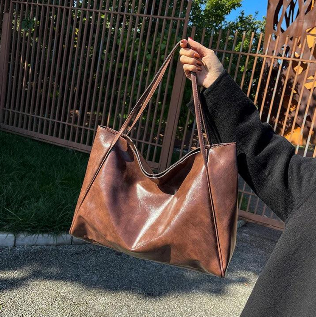 Haven Large Shoulder Tote Bag | Soft PU Leather