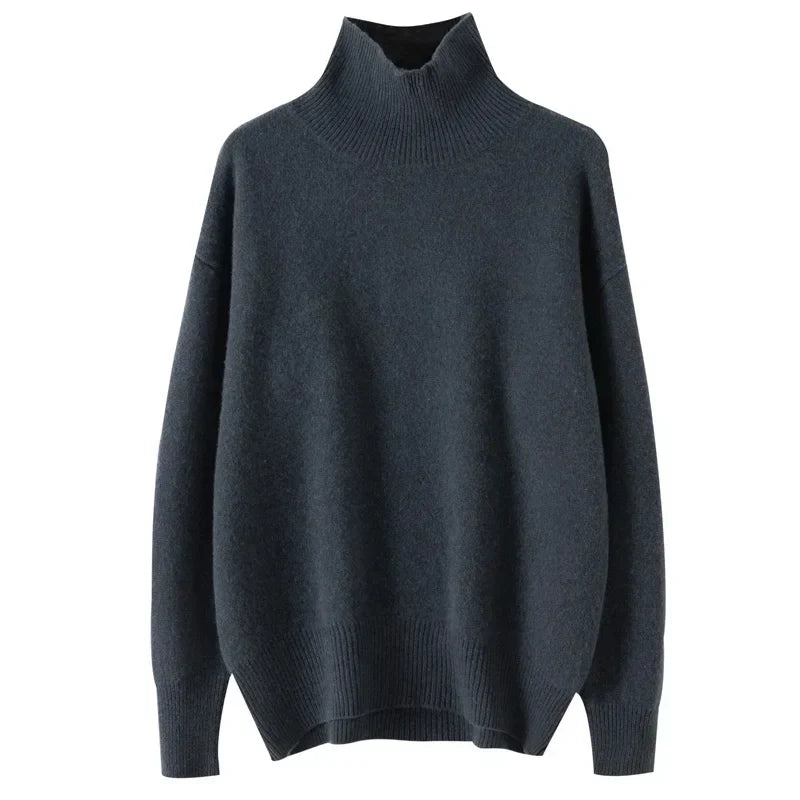 Cashmere Turtleneck Sweater | Relaxed Fit | Core Line Collection
