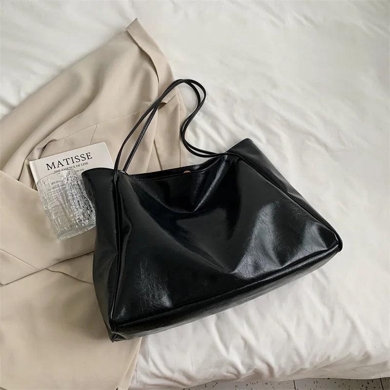 Haven Large Shoulder Tote Bag | Soft PU Leather