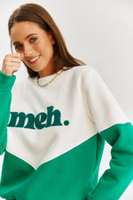 Load image into Gallery viewer, Core Line Graphic Sweatshirt | Contrast Panel | Relaxed Fit