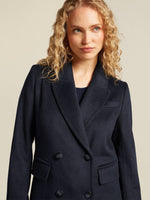 Load image into Gallery viewer, Wool Blend Long Coat | Double Breasted | Classic Silhouette