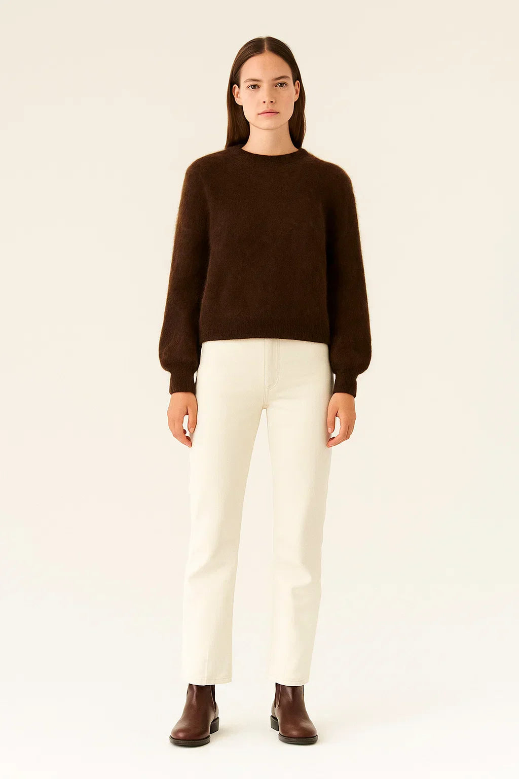Wool Blend Crewneck Jumper | Soft Knit | Relaxed Fit