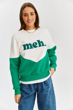 Load image into Gallery viewer, Core Line Graphic Sweatshirt | Contrast Panel | Relaxed Fit