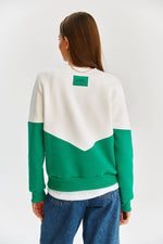 Load image into Gallery viewer, Core Line Graphic Sweatshirt | Contrast Panel | Relaxed Fit