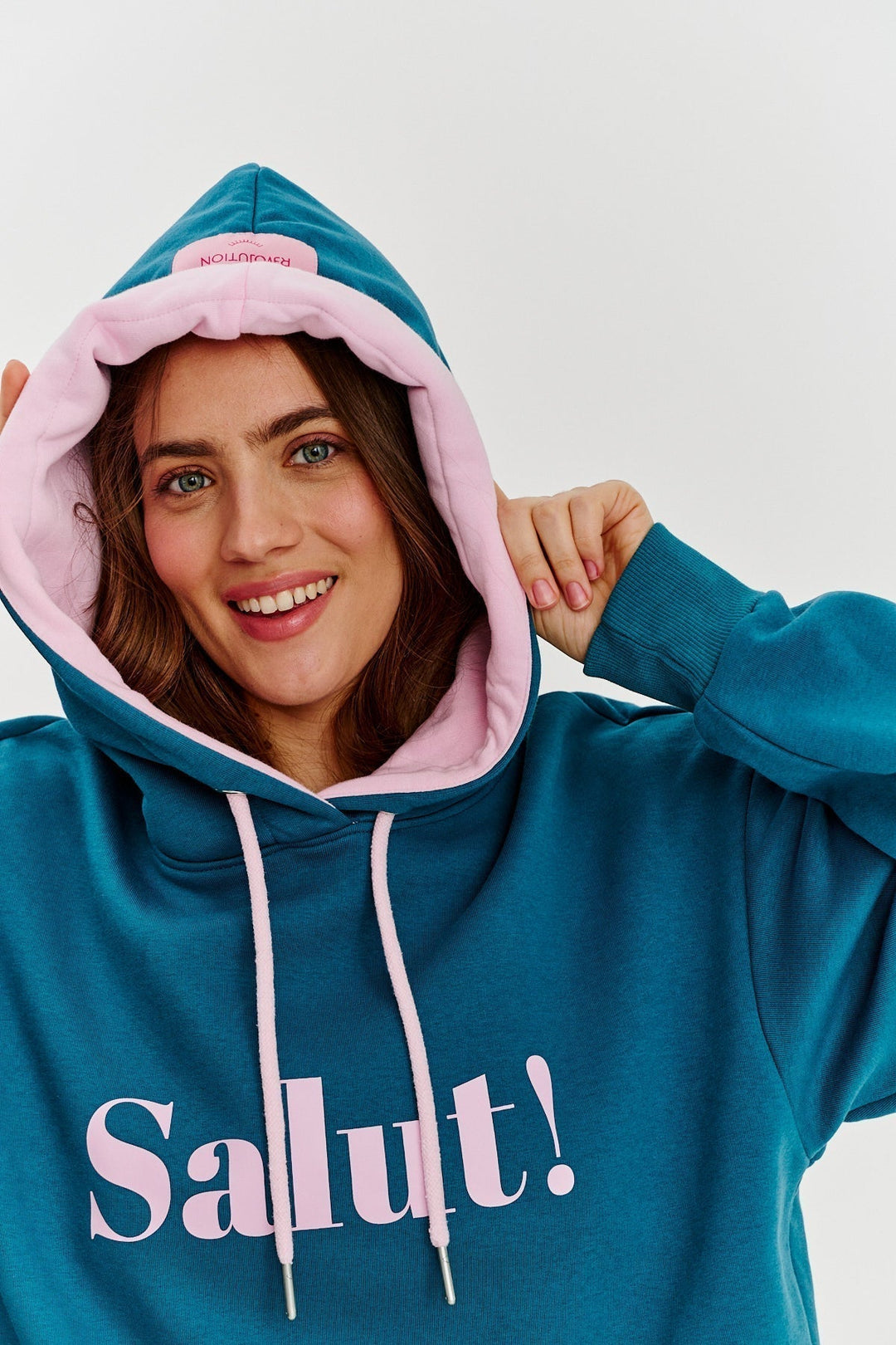 Core Line “Salut!” Hoodie | Oversized Fit | Contrast Print